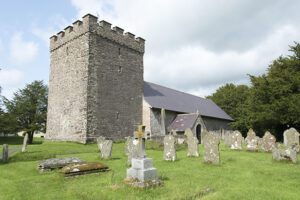 Exterior view of the Church of St Cynog, Merthyr Cynog