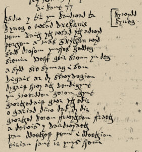 A fifteenth-century poem to St Cynog in the hand of Llywelyn Siôn